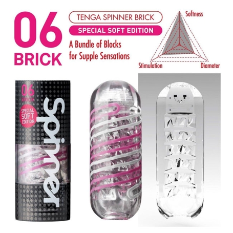 Мастурбатор Tenga SPINNER Brick