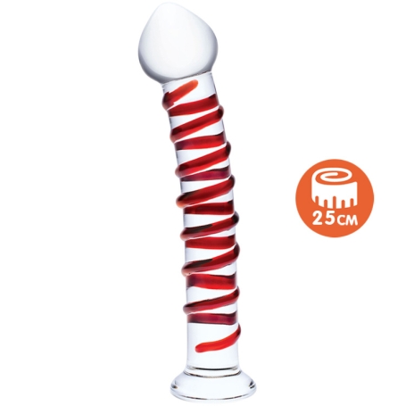 Фаллос из стекла Glas 10" Mr. Swirly