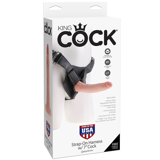 Страпон Pipedream - King Cock Harness 7"